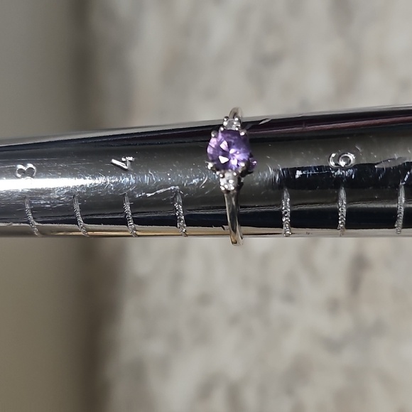 Color Changing Alexandrite Sterling Silver Ring - Picture 6 of 12